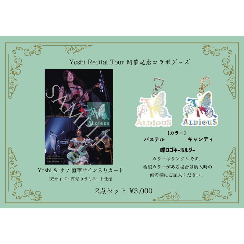 Yoshi&サワ】サインカード&キーホルダー | aldious-shop