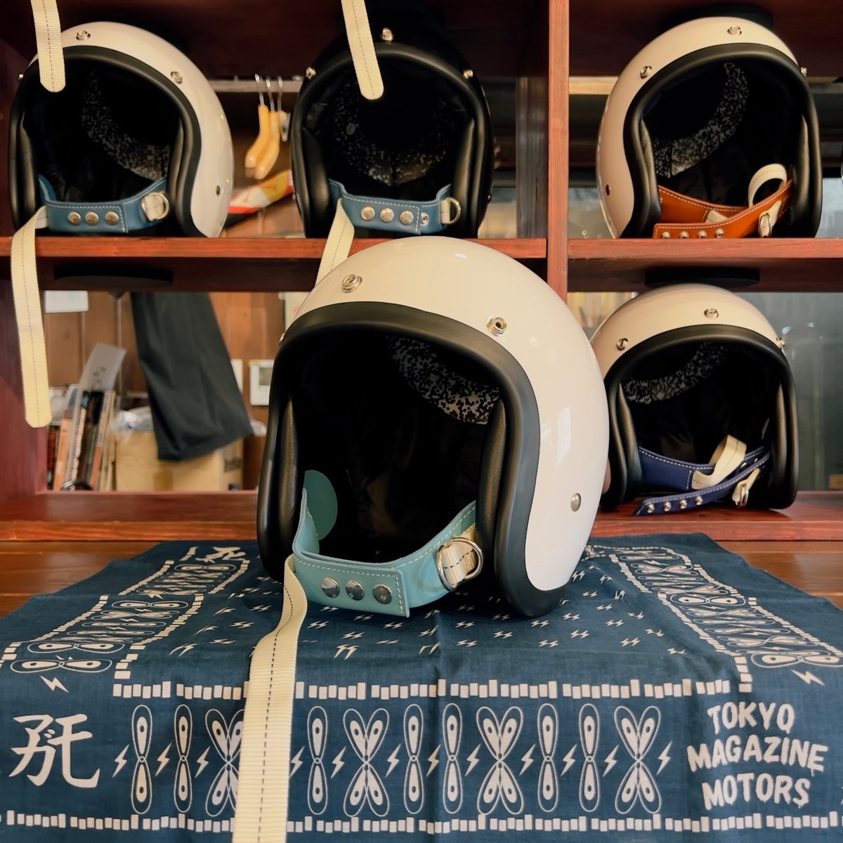 RORUNHELMET L-1 Tokyo Magazine Motors LINE Whit