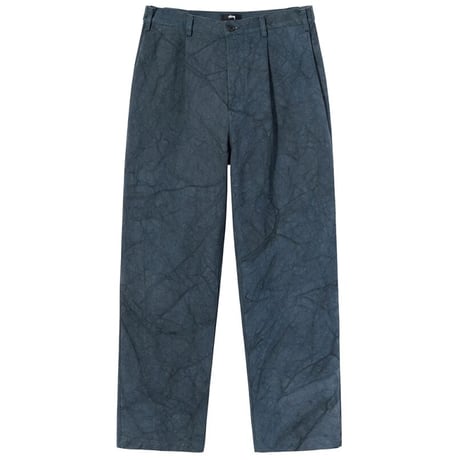 STUSSY / CANVAS VOLUME PLEATED TROUSER / NAVY