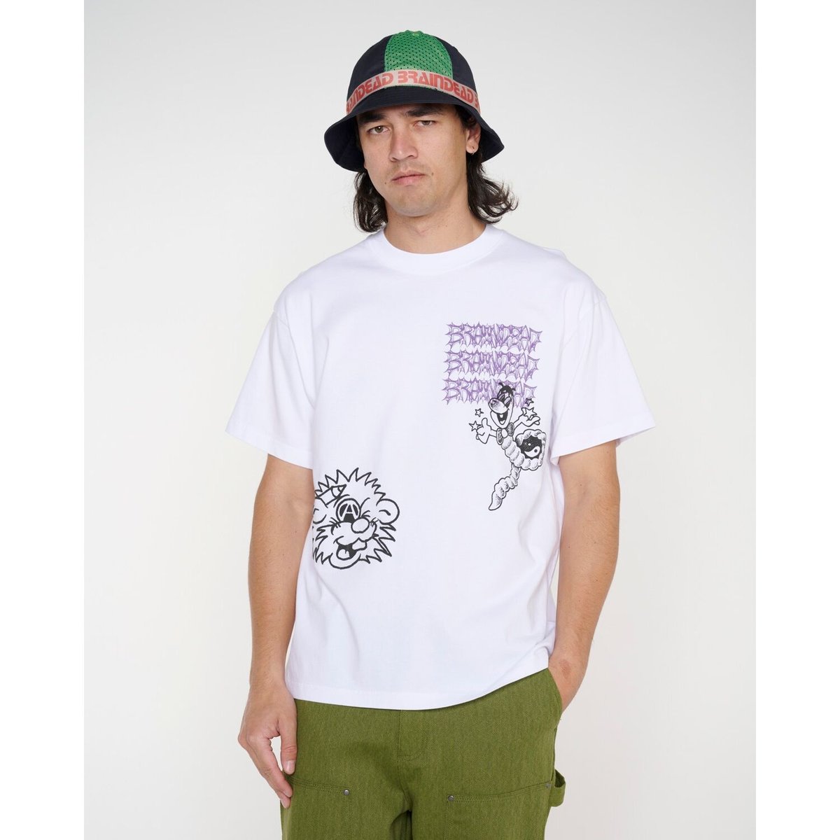 BRAIN DEAD / JIBLETS T-SHIRT / WHITE | Sophomore BRAIN DEAD / JIBLETS T-SHIRT / WHITE | Sophomore
