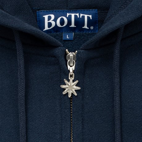 BoTT / BANG! LOGO ZIP HOODIE / NAVY