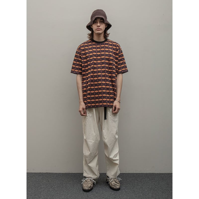 bal バル JACQUARD BAL / JACQUARD CREW NECK TEE / BLACK | Sophomore
