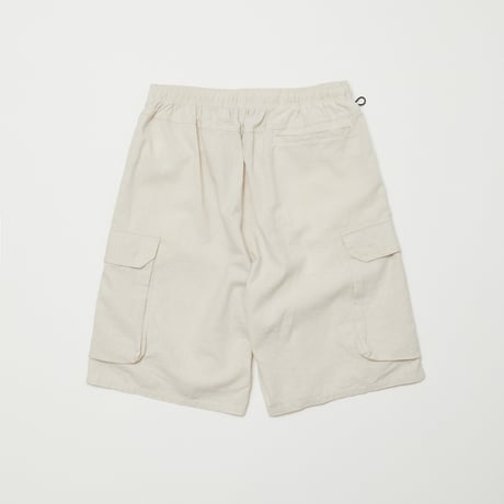 BAL / COTTON  LINEN CARGO SHORT / BONE