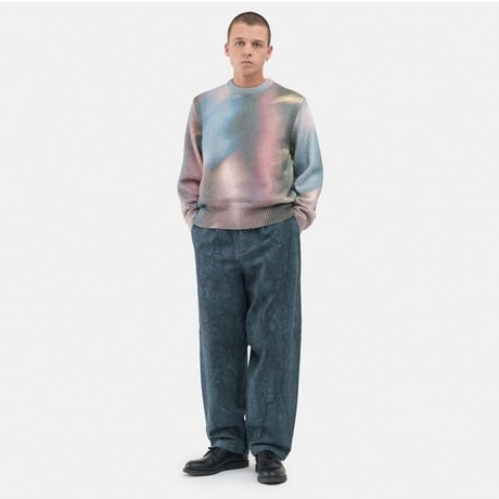 STUSSY / CANVAS VOLUME PLEATED TROUSER / NAVY