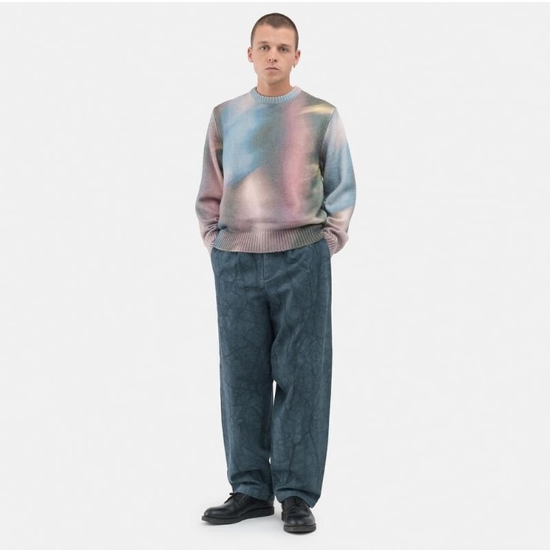 STUSSY / CANVAS VOLUME PLEATED TROUSER / NAVY | STUSSY / CANVAS VOLUME PLEATED TROUSER / NAVY |