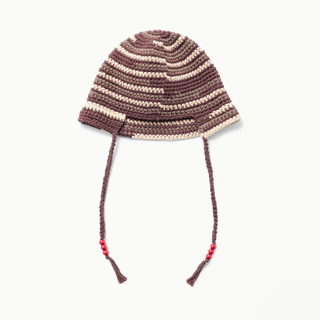 SOL soonerorlater / HAND-KNITTED BORDER HAT / B