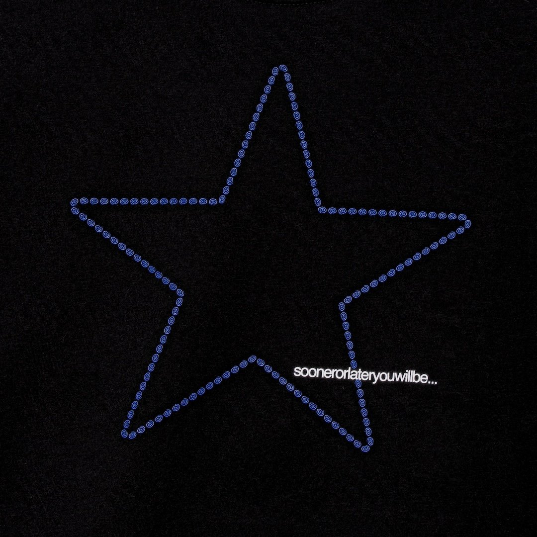 SOL soonerorlater / STAR TEE / BLACK | Sophomore