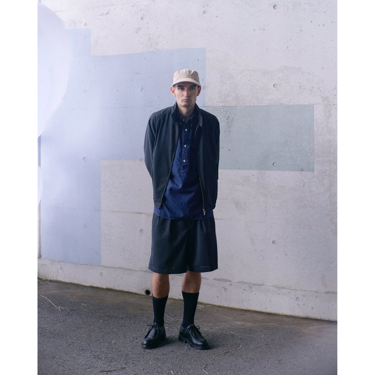 PHIGVEL MAKERS & Co. / HOPSACK SAFARI SHORTS /