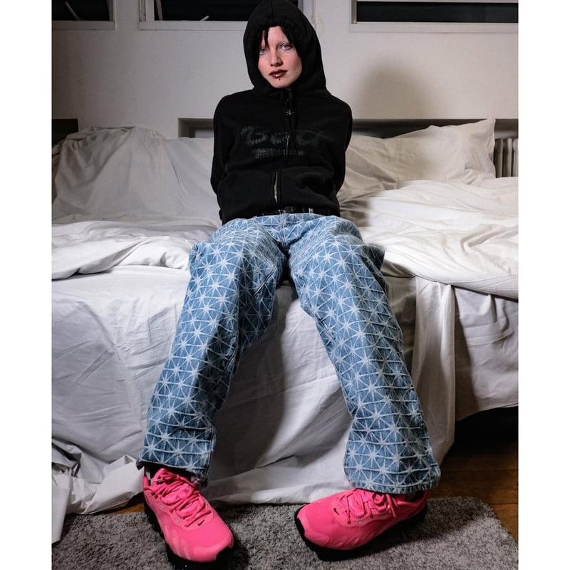 BoTT / WASHED SCRIPT LOGO ZIP HOODIE / WASHED B