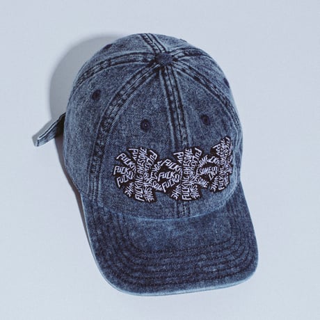 FUCKING AWESOME / THREE SPIRAL WASHED DENIM 6-PANEL HAT / BLUE DENIM
