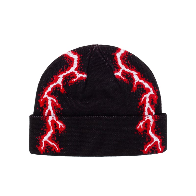 Hockey lightning beanie ライトニングビーニー 値下げ可能 HOCKEY / HOCKEY LIGHTNING BEANIE / BLACK / RED