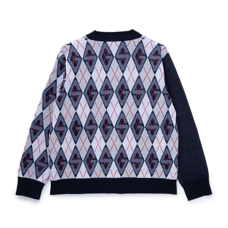 SPECIAL GUEST K.K. / SG ARGYLE CARDIGAN / NAVY