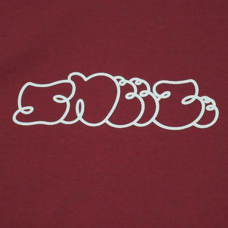 SNEEZE MAGAZINE / SNEEZE LOGO TEE / BURGUNDY w/PALE BLUE LOGO