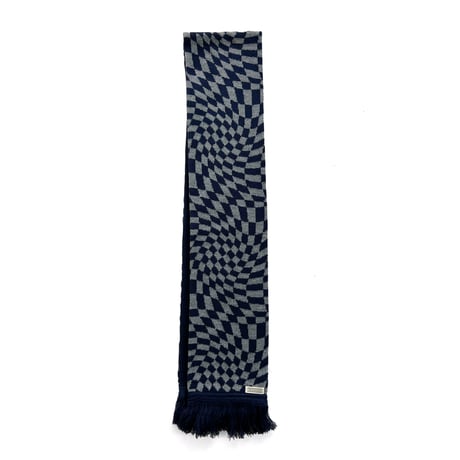 COMFORTABLE REASON / OP SCARVES / NAVY x GREY