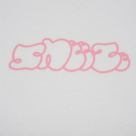 SNEEZE MAGAZINE / SNEEZE LOGO TEE / WHITE w/PINK LOGO