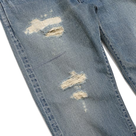 HOMBRE NINO / DISTRESSED 5 POCKET PANTS / INDIGO