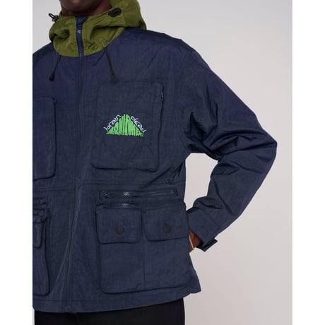 BRAIN DEAD / CROPPED HUNTING JACKET / NAVY