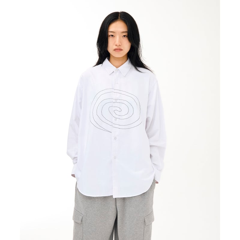 SOL soonerorlater / OUTLINE L/S SHIRT / WHITE |