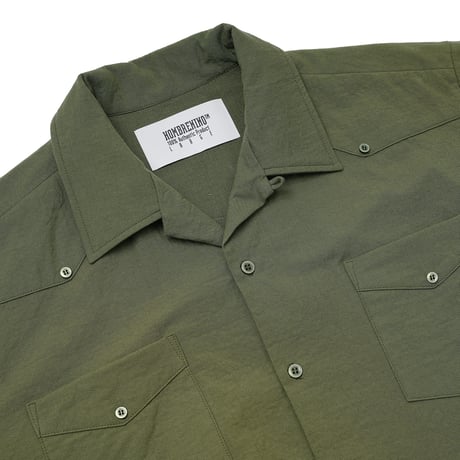 HOMBRE NINO / D GAUZE CUBA SHIRT / BLACK