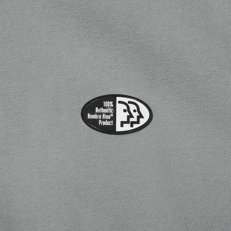 HOMBRE NINO / RUBBER LOGO HOODED PULL OVER / BLUE GRAY