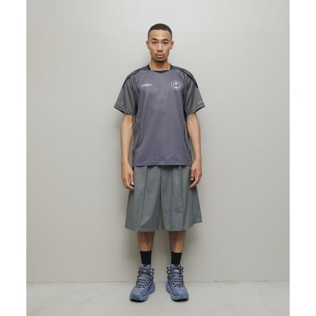 BAL / COTTON TWILL OVER SIZED BERMUDA SHORT / ASPHALT