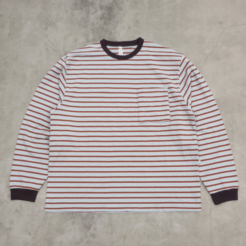 NOROLL UNEVENNESS L/S TEE ロンT ORANGE Ｓ NOROLL / UNEVENNESS L/S TEE / ORANGE | Sophomore