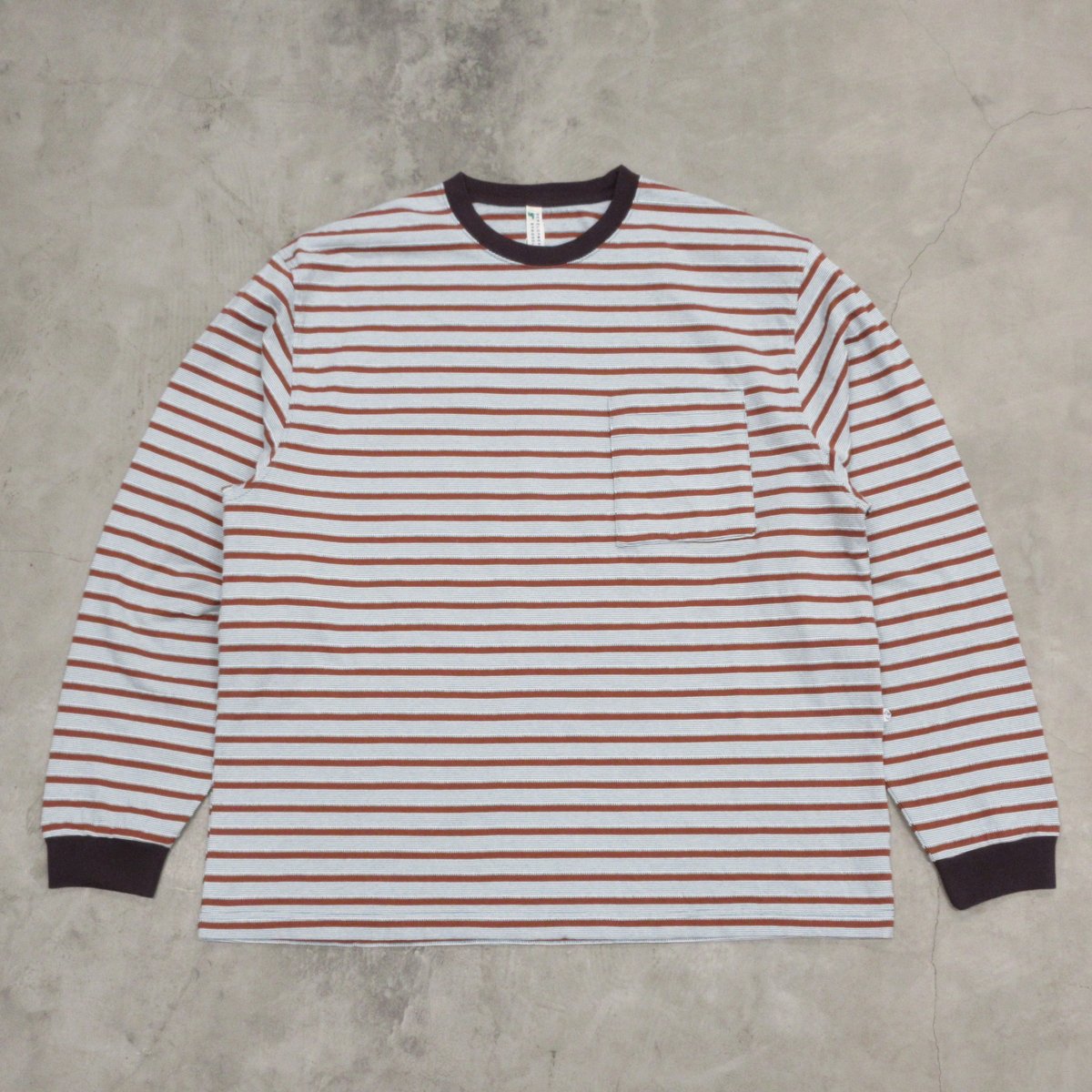 NOROLL / UNEVENNESS L/S TEE / ORANGE | Sophomore