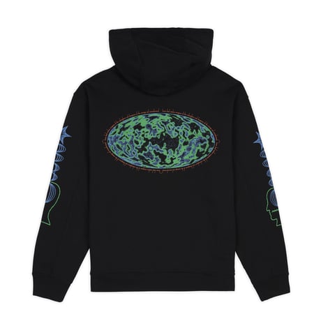 BRAIN DEAD / VIDEOSPHERE HOODIE / BLACK