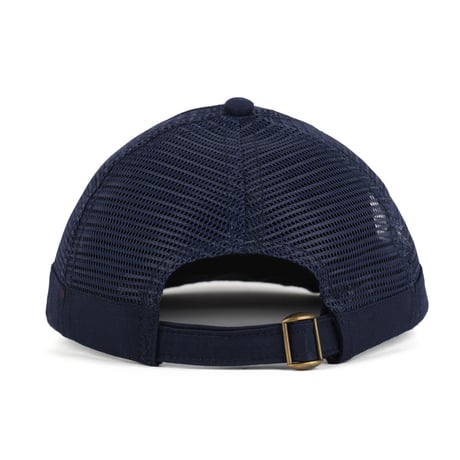 BRAIN DEAD / LOGOHEAD LONGBRIM MESH PANEL HAT / NAVY