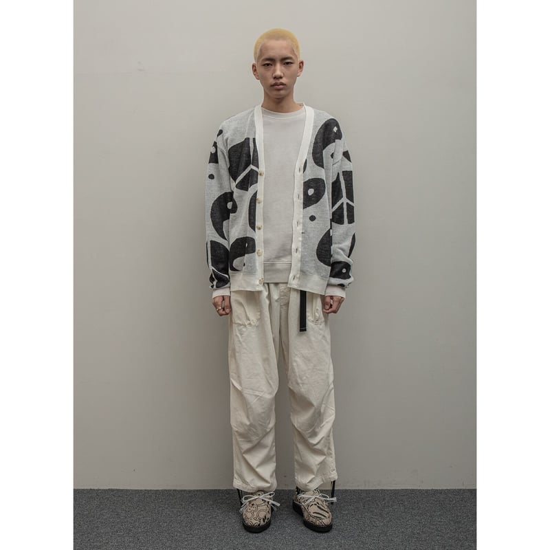 BAL / JACQUARD RAMIE CARDIGAN / WHITE | Sophomore BAL / JACQUARD RAMIE CARDIGAN / WHITE | Sophomore