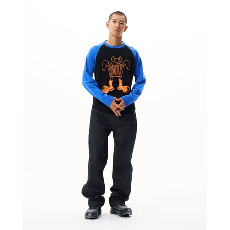 BoTT / BIG BOOTS RAGLAN L/S TEE / BLACK