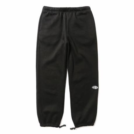 HOMBRE NINO / RUBBER LOGO SWEAT PANTS / BLACK