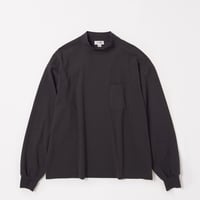 tone / SUVIN COTTON L/S T SHIRT (MOCK NECK) / CHACOAL