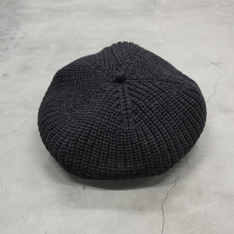 tone / WOOL BERET / CHACOAL