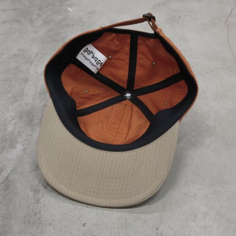 GARBAGE / SOFT BRIM 6 PANEL CAP LOW (HAPPY CHEMICALS) / ORANGE / SAND BRIM (SAND EMB)