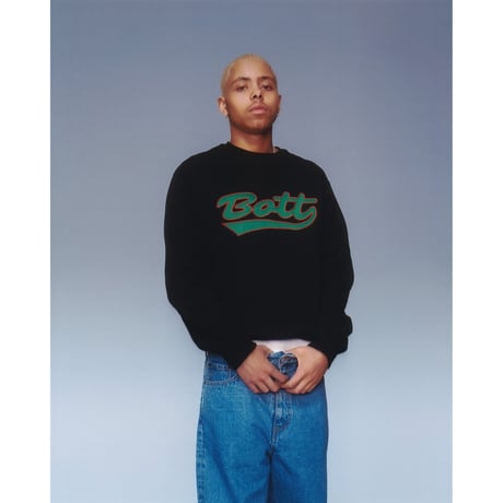 BoTT / SCRIPT LOGO CREWNECK / GREEN