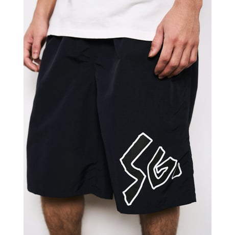 SPECIAL GUEST K.K. / SG LOGO SWIM SHORTS / BLACK