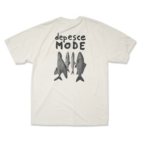 GARBAGE / POCKET TEE (DEPESCE MODE) / O.WHITE (BLACK PRINT)