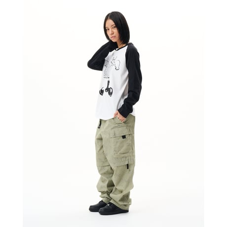 BoTT / BIG BOOTS RAGLAN L/S TEE / WHITE