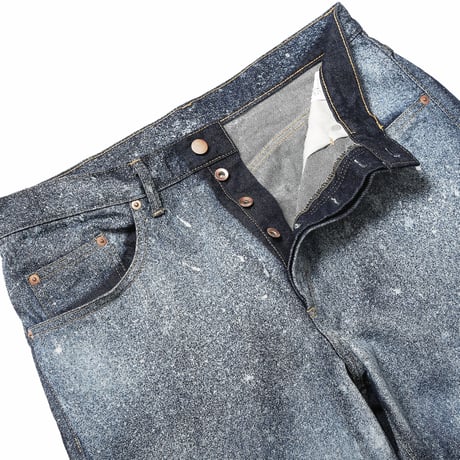 HOMBRE NINO / TIE DYE 5 POCKET PANTS / INDIGO