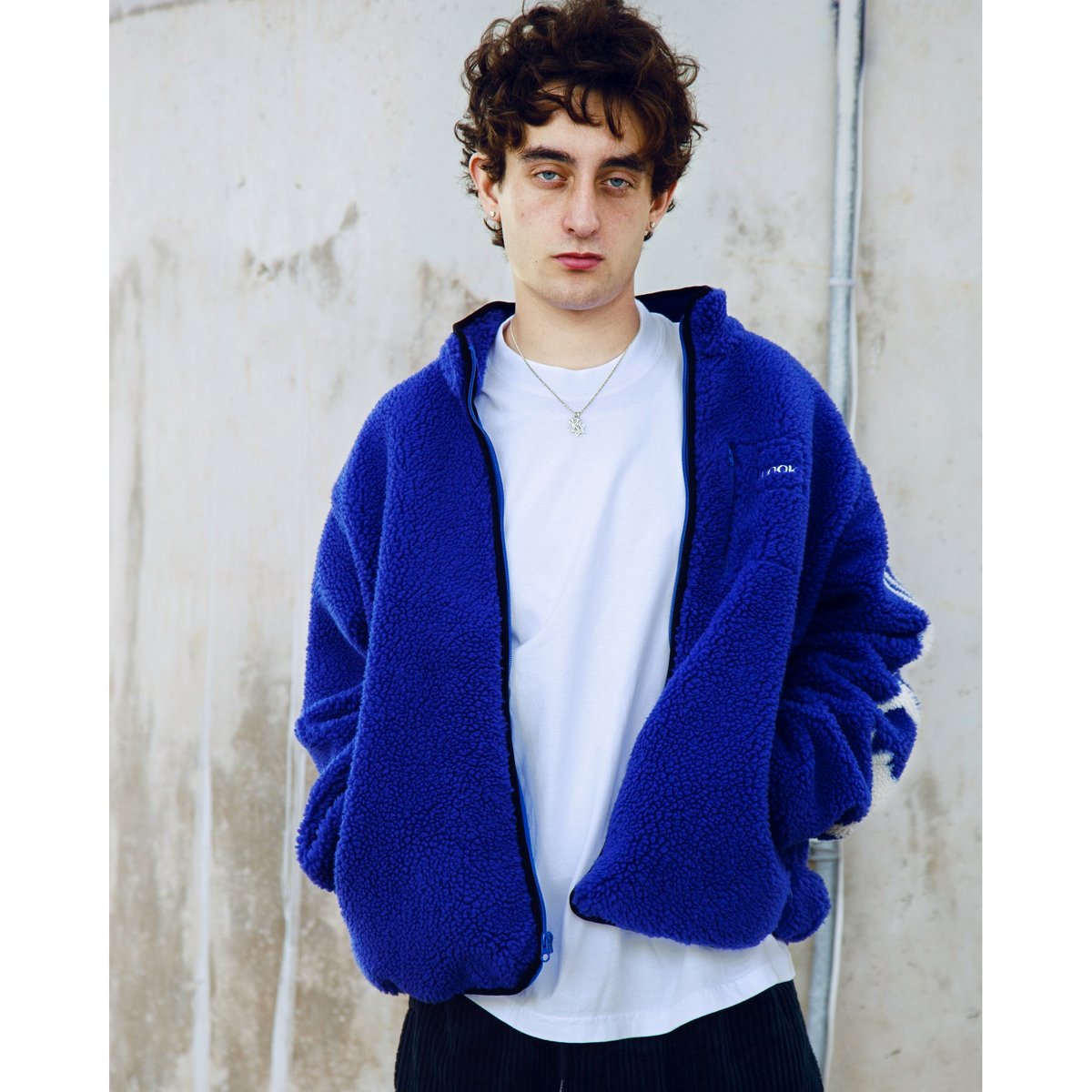 ジャケット・アウター LQQK STUDIO KOKOPELLI FLEECE  Blue LQQK STUDIO KOKOPELLI FLEECE ROYAL BLUE | TODAY CLOTHING
