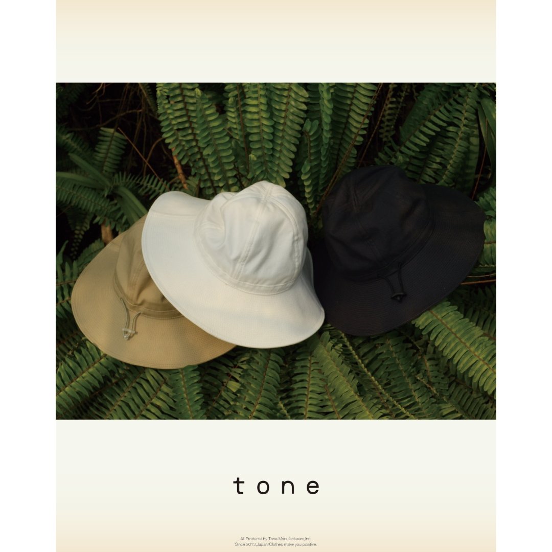 tone / SIX PANEL SUNSHADE HAT / CHACOAL | Sopho tone / SIX PANEL SUNSHADE HAT / CHACOAL | Sopho