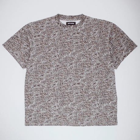 FUCKING AWESOME / BURNT STICKER STAMP TEE / AOP