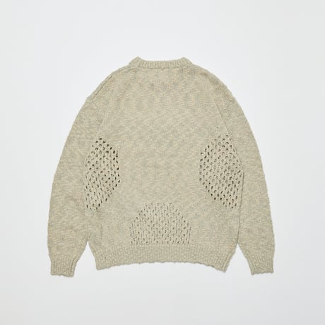 BAL / VENTILATION CREWNECK SWEATER / IVORY