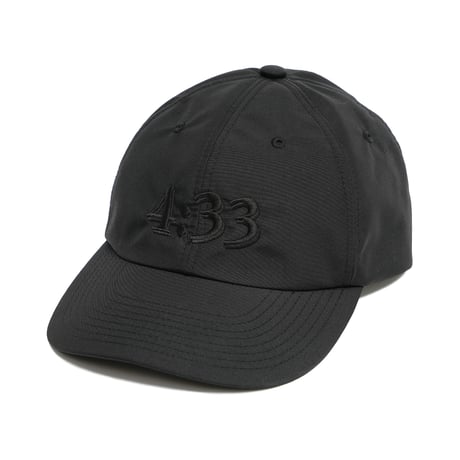 GARBAGE / PRE CURVE BRIM 6 PANEL CAP (4:33) / BLACK (BLACK EMB)