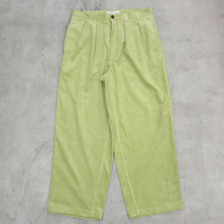 NOROLL / THICK WALK CORDS PANTS / LIME GREEN