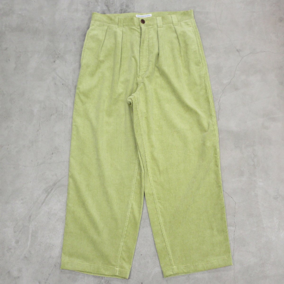 NOROLL / THICK WALK CORDS PANTS / LIME GREEN |