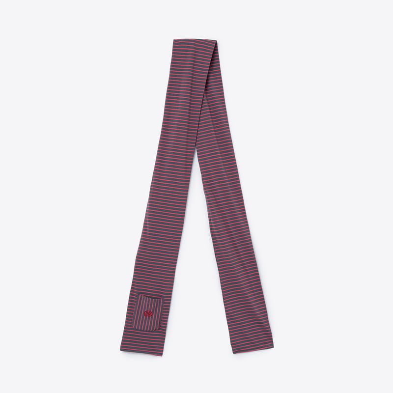 SOL soonerorlater Scarf (GRAY&RED) スカーフ SOL soonerorlater / BORDER SCARF / GRAY & RED |
