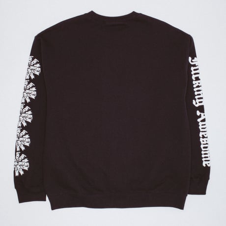 FUCKING AWESOME / LOGO TEST PRINT CREWNECK / BLACK