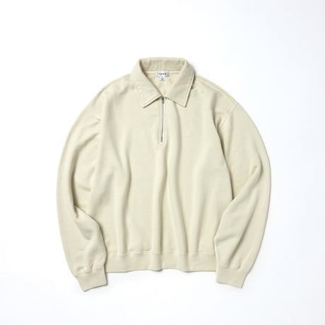 tone / FLATSEAMER SWEAT POLO / D.WHITE